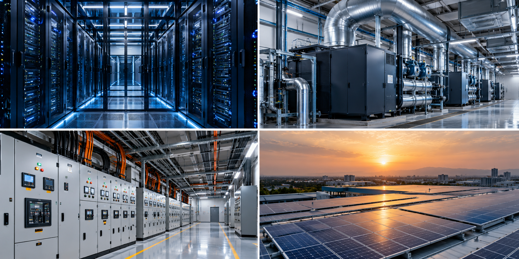 Premium data center, HVAC, electrical and solar infrastructure